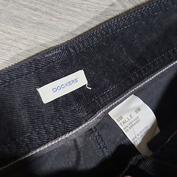 EUC Black Flare Dockers Corduroy Pants - Picture 6 of 8